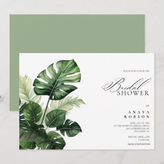 Convites Floral Tropical Colorido | Chuveiro de noiva com f
