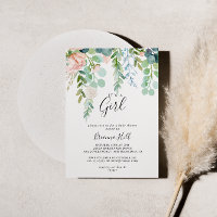 Floral Tropical É um Chá de fraldas de Garota