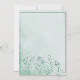 Convites Floral Verde Claro