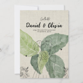 Convites Floral Vintage Rústico Salve a Data