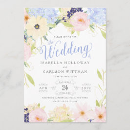 Convites Floral Vintage Spring Wedding