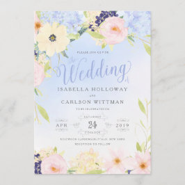 Convites Floral Vintage Spring Wedding