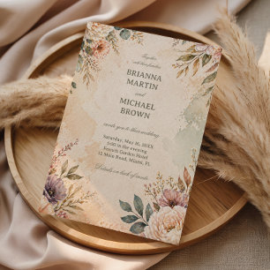 Convites Floral Vintage Suave
