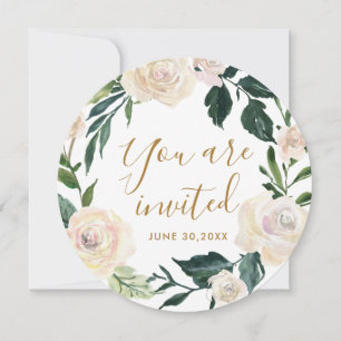 Convites Floral, você é a festa de bênção da mãe convidada