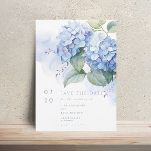 Convites Floral Watercolor Hydrangea Casamento Salva A Data