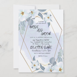 Convites Floral Watercolor Wedding