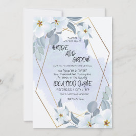 Convites Floral Watercolor Wedding