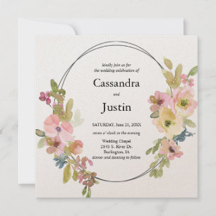 Convites Floral Wedding