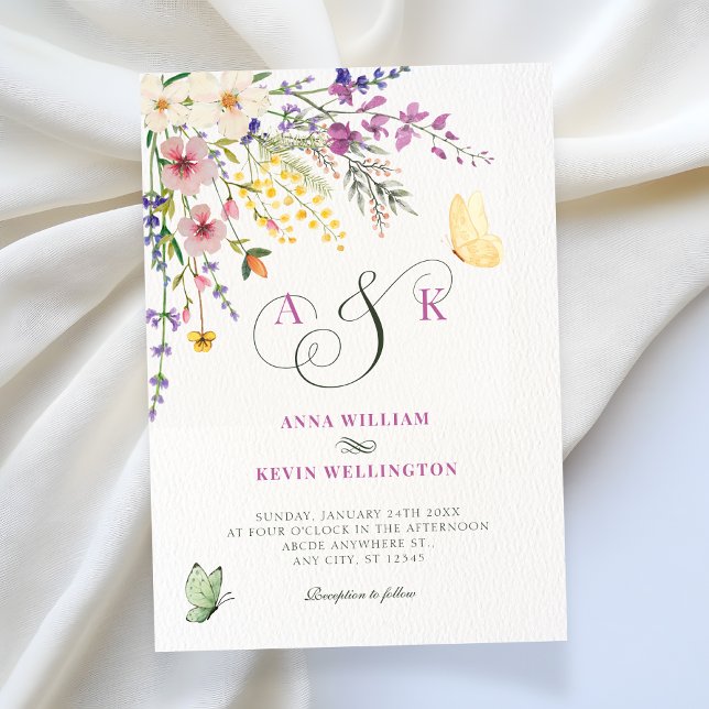 Convites Floral wedding (Criador carregado)