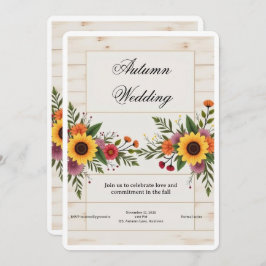 Convites Floral Wedding Invitation – Elegant & Simple
