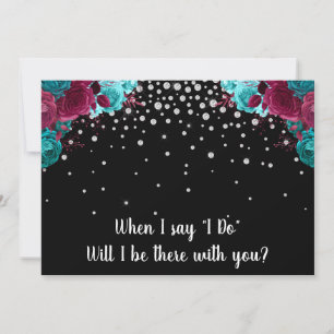 Convites Floral "Will You Be My Madrinha de casamento" Rhin