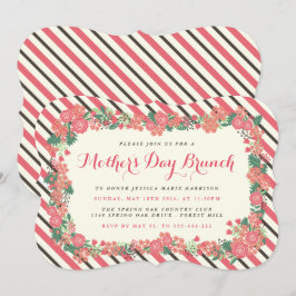 Convites Floral Wreath Dia de as mães Brunch