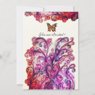 Convites FLOREIOS CAPRICHOSOS vermelho brilhante rosa roxo