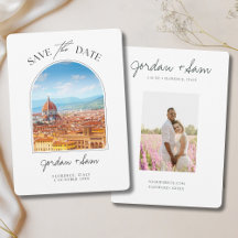 Florence Itália Wedding Save the Date