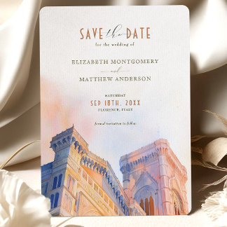 Convites Florence Italy Duomo Save-the-Date
