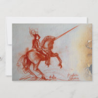 FLORENTINE KNIGHT EM HORSEBACK - PAPEL-BURACK