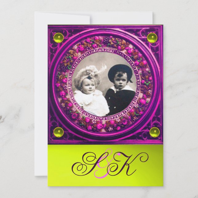 CONVITES FLORENTINE RENAISSANCE FRUTA MONOGRAM (Frente)