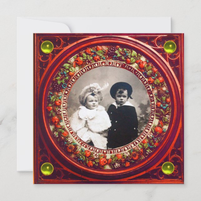 CONVITES FLORENTINE RENAISSANCE FRUTAS NEGROS (Frente)