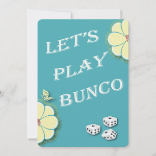 Convites Flores Amarelas de Vamos Play Bunco