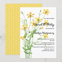 Flores Amarelas Doce 16 Festa de aniversário