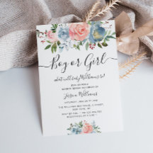 flores azuis e esbranquiçadas gênero de bebê revel