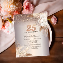 Flores Boho, Luzes de Corda Cintilantes Aniversári