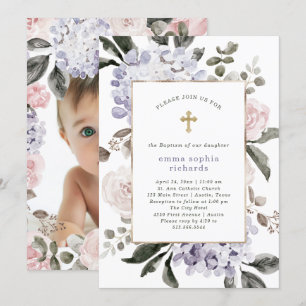 Convites Flores bonito de Hydrangea   Foto de volta do bati