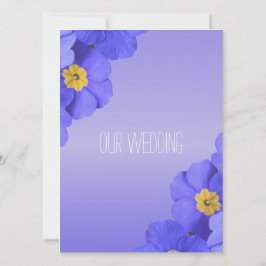 Convites Flores bonito de jardim azul cristãs, religiosas