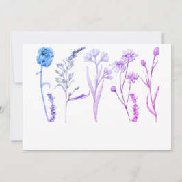 Convites Flores Botânicas para Casamentos, Chás de Bebê & E