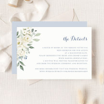 Flores Brancas Elegantes Detalhes de Casamento Azu