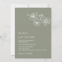 Flores Brancas Sage Verde Casamento Informal