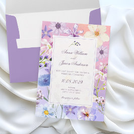 Convites Flores casamento