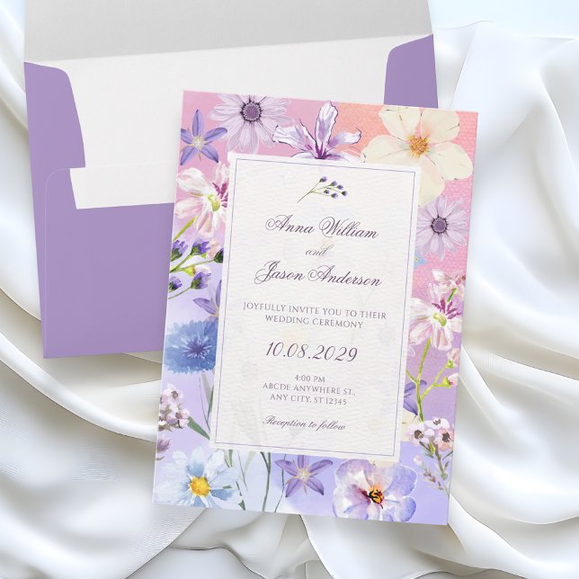 Convites Flores casamento (Criador carregado)