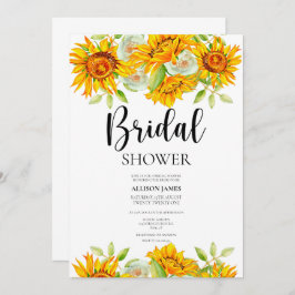 Convites Flores Chá de panela de girassóis