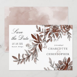 Convites flores cor-de-água cor-de-rosa embebidas salvam a 