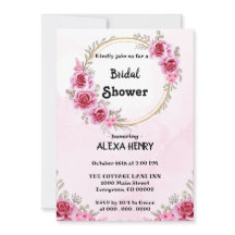 Flores cor-de-rosa Elegante Boho verde aquarelas,