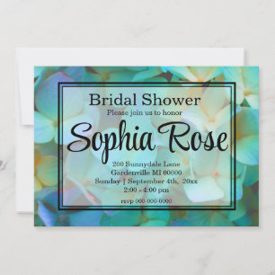 Convites Flores cor-de-rosa-rosa-azul-teal