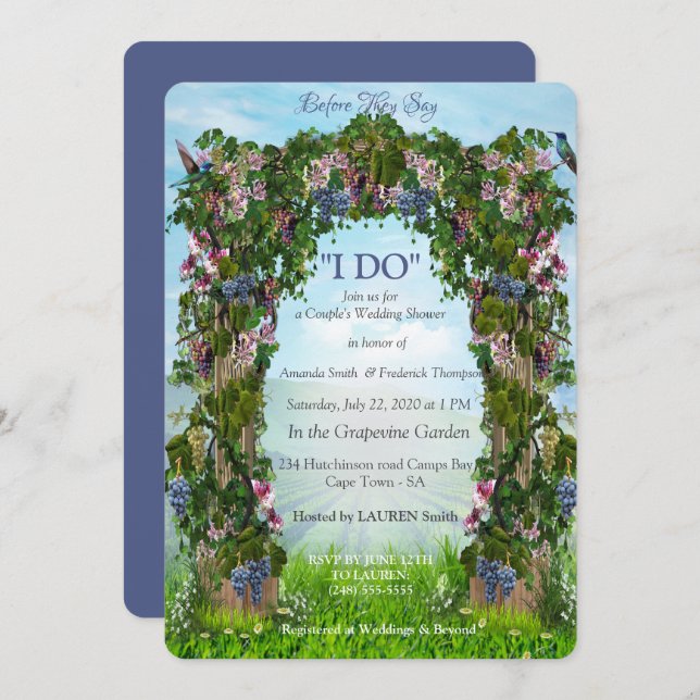 Convites Flores de Alcance e Flores de Almôndegas (Frente/Verso)