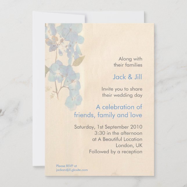 Convites Flores de Aquarela 5x7 (Frente)