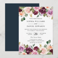 Flores de Aquarela Gordas Verão ou Casamento outon