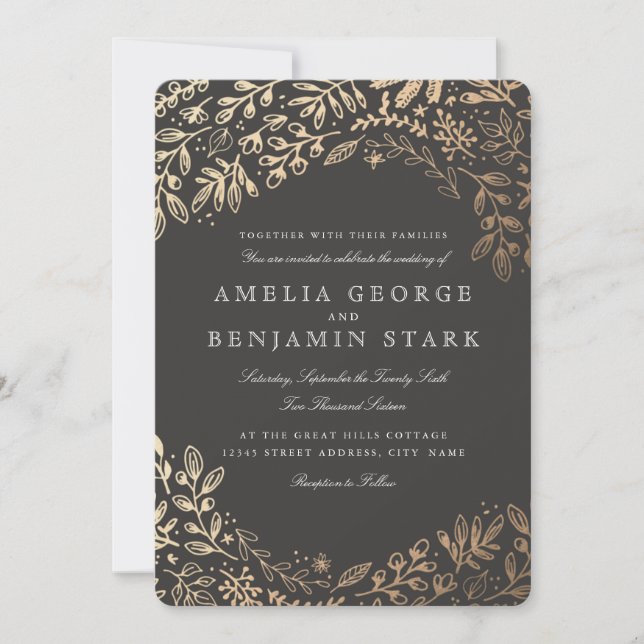 Convites Flores De Colheita (Frente)