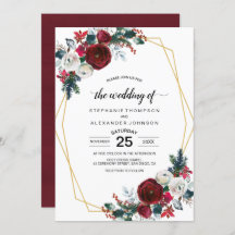 Flores de inverno geométricas Douradas da Frame Bu