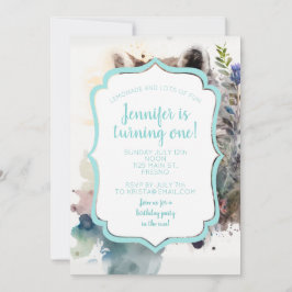 Convites Flores de Mola de Cuta de Aquarela