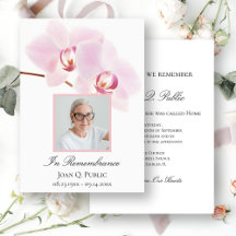 Flores de Orquídea Rosa em Aniversário de Morte Br