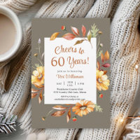 Flores de outono: 60º Aniversário aplaudem 60 anos