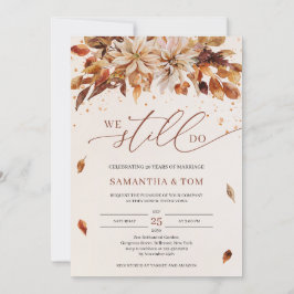 Convites Flores de Outono Laranja Marigold Ainda Fazemos Vo