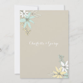 Convites Flores de primavera Rústicas Somente Recepções de 