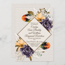 Flores de Queda com Grama de Pampas e Casamento de