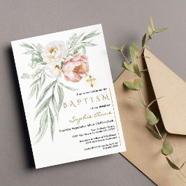 Convites Flores de Rosa com poeira branca Elegante Buquê Ba