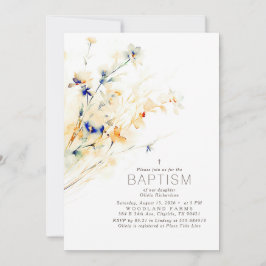 Convites Flores de Terra Flores Elegantes Batismo